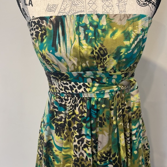 BEAUTIFUL PRINT STRAPLESS DRESS - Picture 6 of 7
